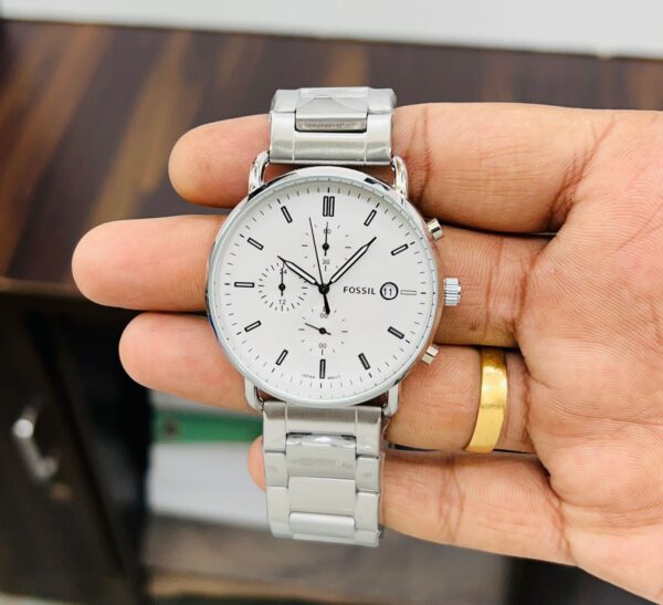 Fossil commuter white