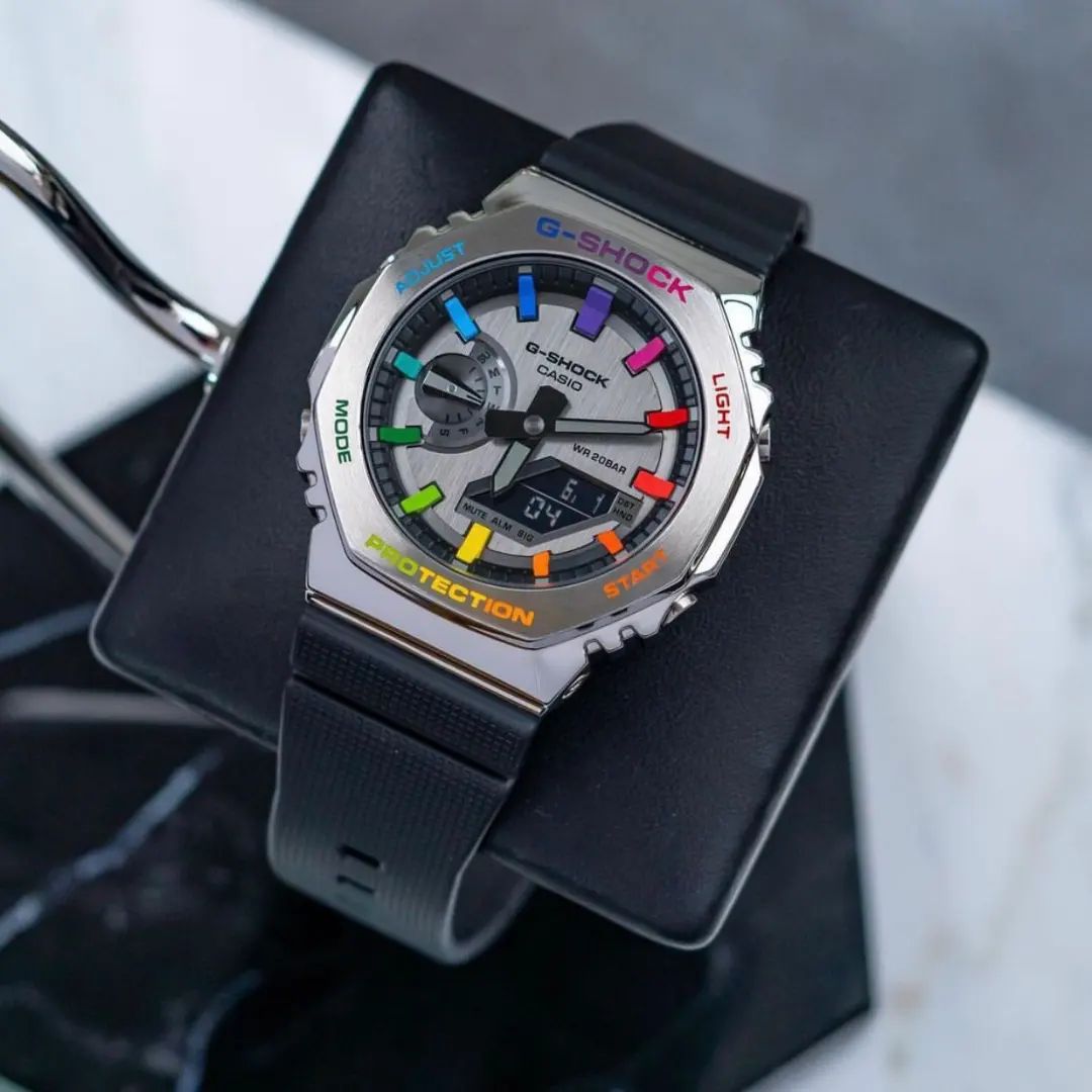 G shock Casio Oak rainbow