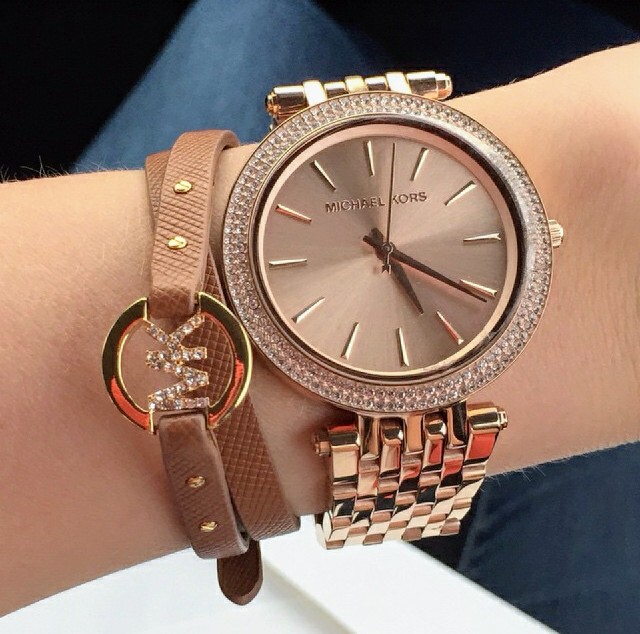 Mk darci rose gold